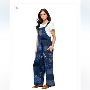 Yak & Yeti Overall Boho Mandala Floral Print. NWT. Various Sizes. 25689